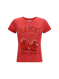 Ganni Future Cherry T-Shirt — Red