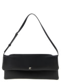 Courreges Smooth Calf Leather Clutch — Black