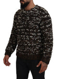 Men's Brown Knitted Wool Fatto A Mano Sweater Clothing