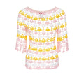 Pastel Crochet Fitted Top with Bell Sleeves