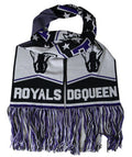 Women's Multicolor Wool Dg Queen Wrap Fringe Scarf Virgin