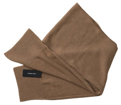 Women's Brown Knitted Camel Wrap Shawl Foulard Scarf