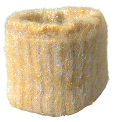 Women's Yellow Polyester Mohair Fiber Neck Wrap Scarf