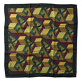 Men's Multicolor Printed Square Handkerchief Scarf Silk
