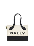 Women's Color-Block Calf Leather Mini Bag White Cotton