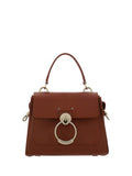 Women's Tess Top Handle Bag Brown Calf Leather Bos