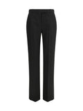 Alexander McQueen Pinstriped Tailored Trousers — Black