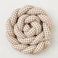 Trenza Protectora  VICHY Grande BEIGE Cuna y Cama 200cm en Algodón | Sueños de Cigüeña