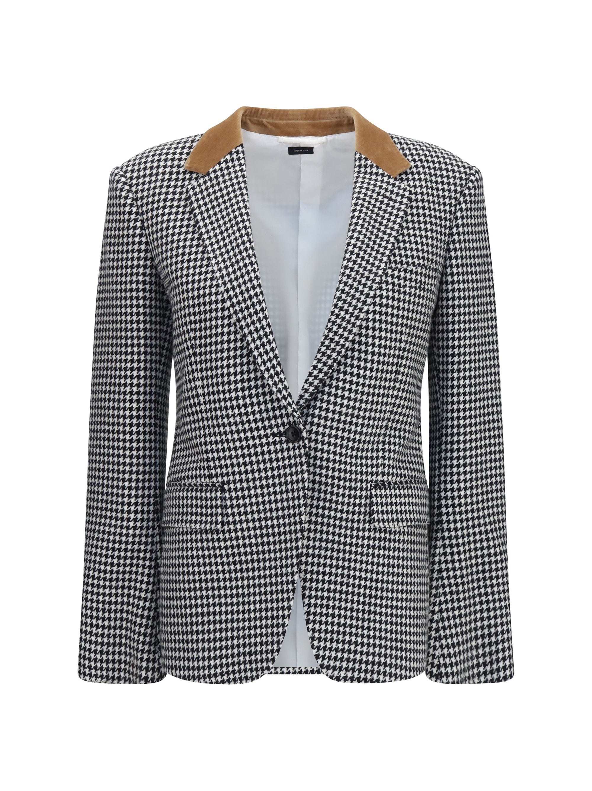 Tom Ford Houndstooth Cashmere Blazer — Black