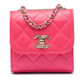 Mini Quilted Lambskin Trendy CC Clutch With Chain