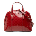 Small Microguccissima Patent Nice Dome Satchel