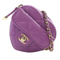 Lambskin CC in Love Heart Necklace Bag