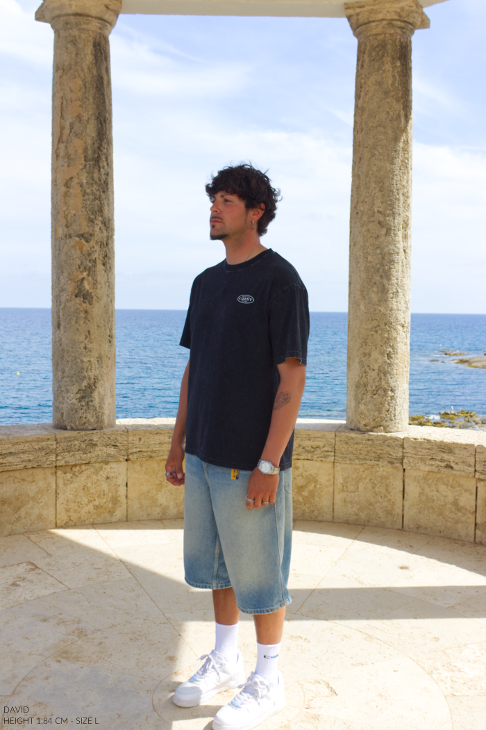 Black Washed Peaks T-shirt