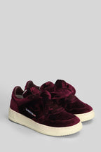 Medalist low Sneakers in Viola velvet Scarpe