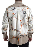 Men's Multicolor Cotton Collared Denim Shirt Elastane