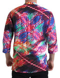 Men's Multicolor Luminarie Print Linen Shirt