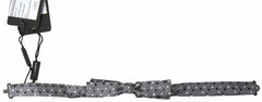 Gray Polka Dot Silk Adjustable Men Neck Papillon Bow Tie