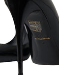 Dolce & Gabbana Patent Leather Heel — Black
