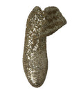 Women's Gold Sequined Short Boots Stretch Shoes