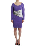 Women's Purple Longsleeved Dress Viscose