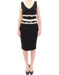 Women's Black Lace Sheath Dress Polyester