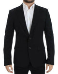 Men's Black Wool Slim Fit Blazer Clothing