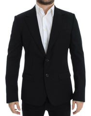 Men's Black Wool Slim Fit Blazer Clothing