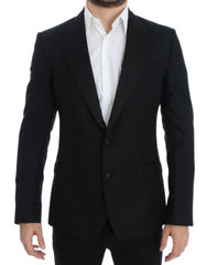 Men's Black Wool Silk Sicilia Blazer Clothing