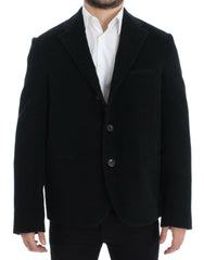 Men's Black Manchester Martini Blazer Cotton Clothing