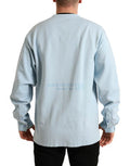 Men's Cotton-Elastane Button-Front Shirt Blue
