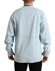 Men's Cotton-Elastane Button-Front Shirt Blue
