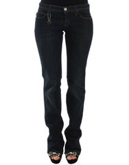 Women's Blue Slim Fit Jeans Cotton Clothing