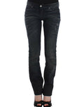 Women's Blue Skinnny Leg Jeans Cotton Clothing