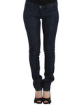 Women's Blue Skinny Leg Jeans Cotton Clothing