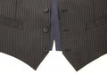 Men's Gray Stretch Formal Dress Vest Gilet Wool