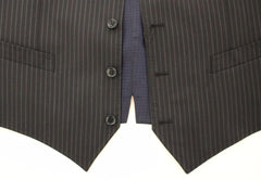 Men's Gray Stretch Formal Dress Vest Gilet Wool