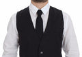 Men's Gray Slim Fit Button Front Dress Formal Vest