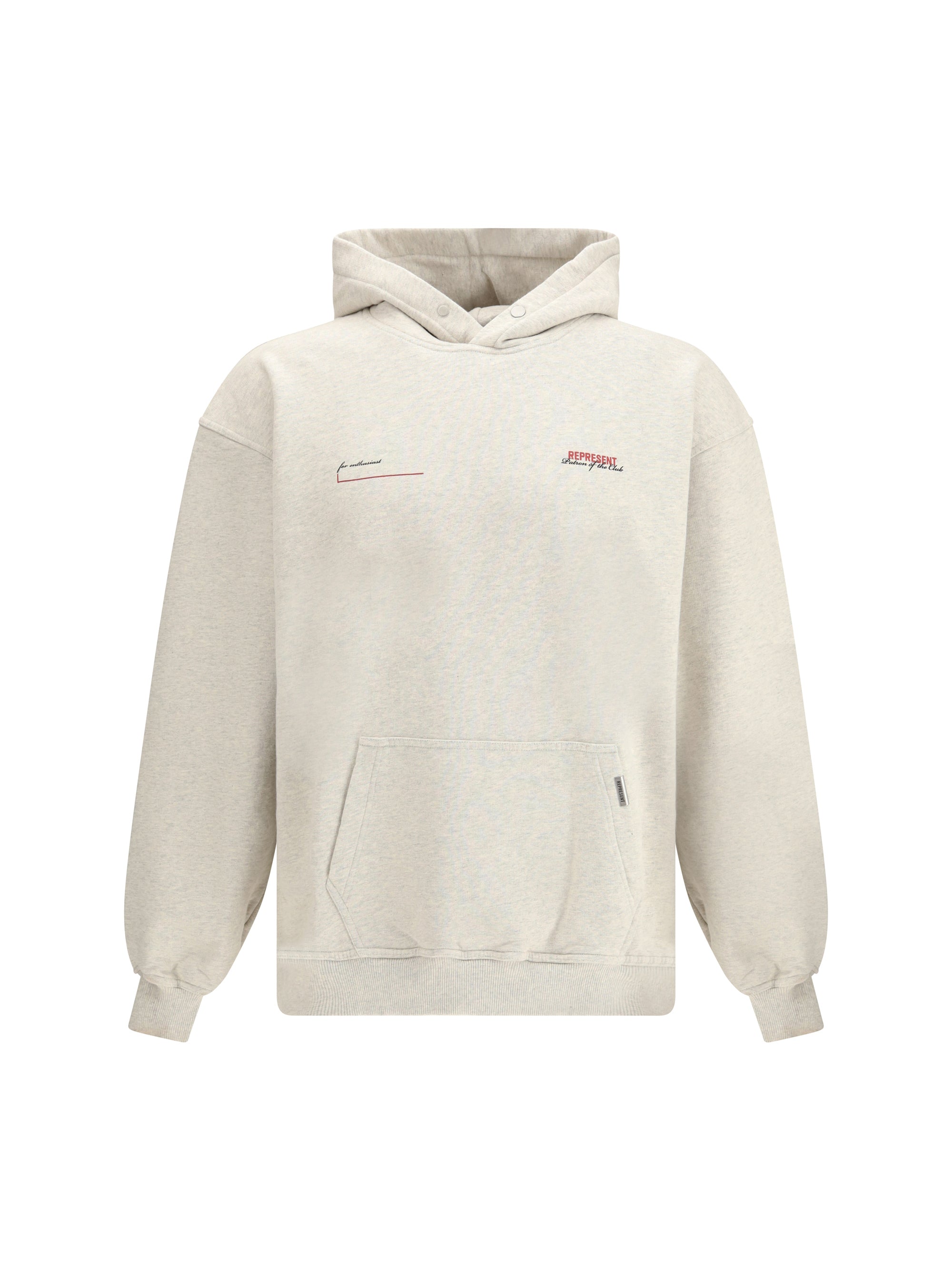 Represent Cotton Jersey Hoodie — Beige