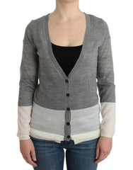 Women's Gray Lightweight Cardigan Acrylic Clothing