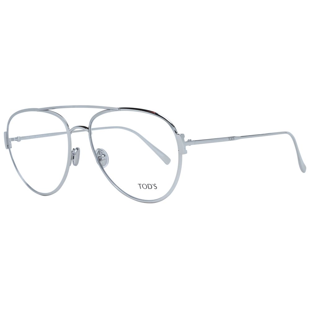 Tod's TO-1047248 Metal Aviator Eyeglasses — Silver
