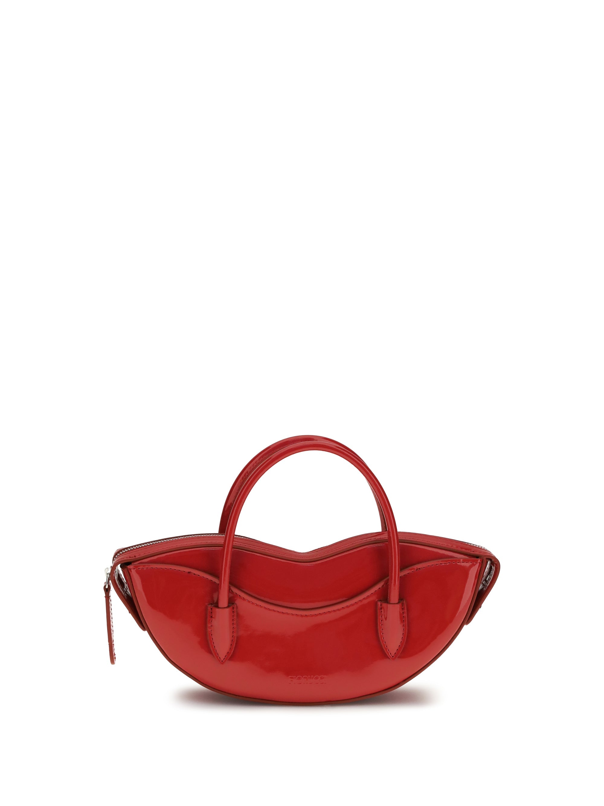 Fiorucci Mini Lips Shoulder Bag — Red