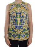 Women's Multicolor Majolica Embroidered Sweater Cotton Clothing