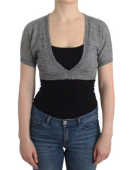 Women's Lingerie Bolero Cardigan Gray Alpaca Wool Polyamide