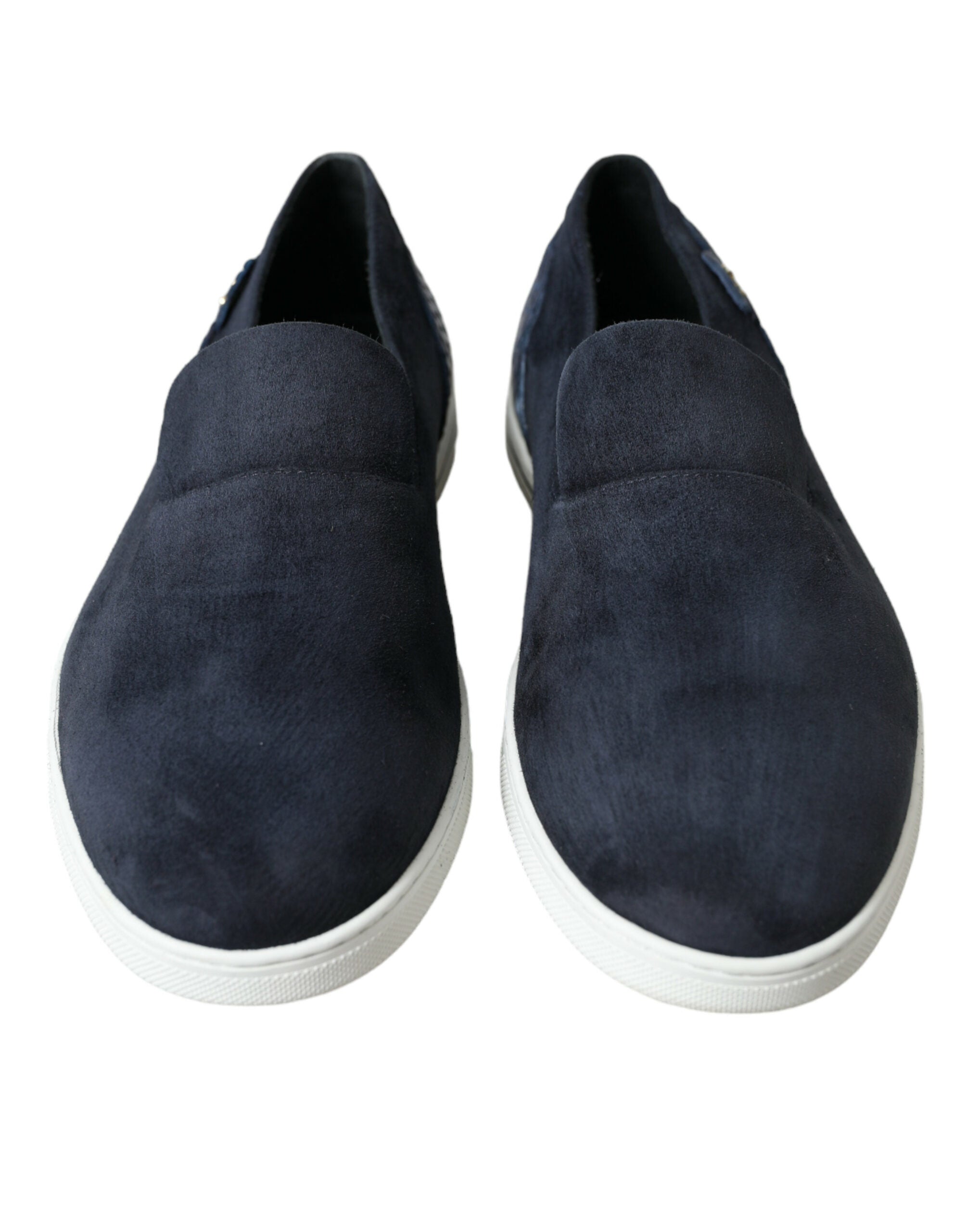 Dolce & Gabbana Suede and Caiman Leather Loafer — Blue