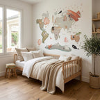 Vinilo Decorativo Infantil Mapa Mundi XL GLOBOS 220x180cm
