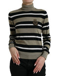 Women's Striped Virgin Wool Sweater Multicolor