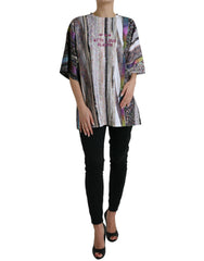 Women's Multicolor With Love Always Print T-Shirt Cotton Polyester