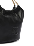 Bolso de hombro de piel lisa Coccinelle — Negro
