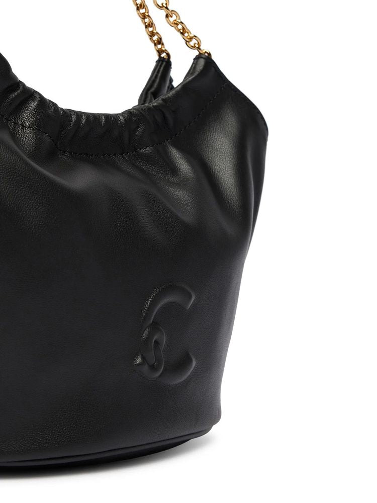 Coccinelle Smooth Leather Shoulder Bag — Black