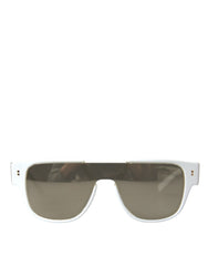 Women's White Acetate Mirror Lenses Dg4356 Sunglasses
